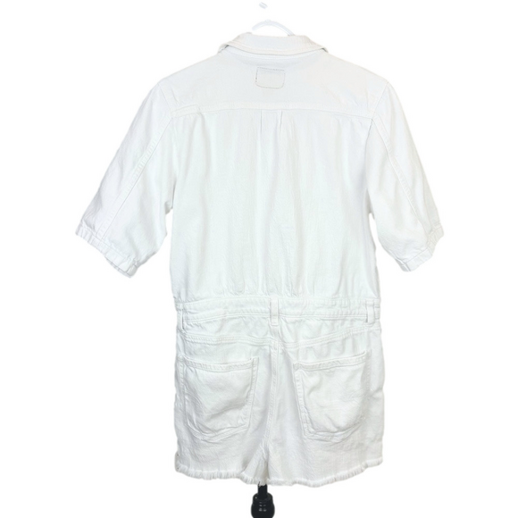 American Eagle white denim romper - Picture 4 of 6